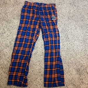 Women's Blue and Orange Plaid Florida Gator Pajama Pants